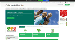 Desktop Screenshot of cedarmedicalpractice.co.uk