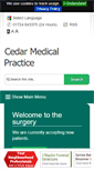 Mobile Screenshot of cedarmedicalpractice.co.uk